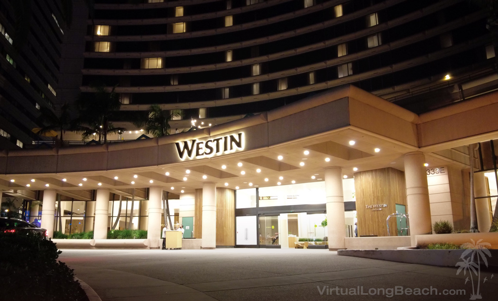 westin hotel long beach night view